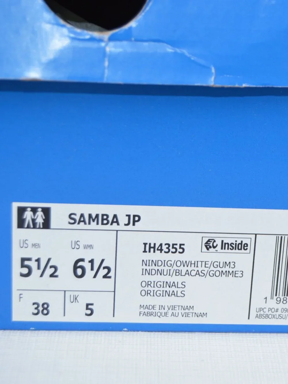 Adidas SAMBA JP SHOES Unisex Size Men 5.5 Women 6.5 (New)